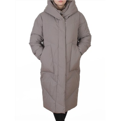 8836 GRAY Пальто зимнее женское (150 гр. холлофайбер)