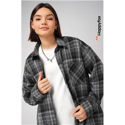 Рубашка женская в клетку Happyfox
