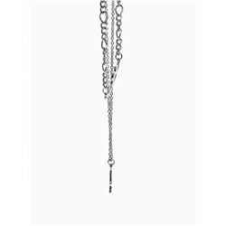 Кулон «Цепь» фламинго, цвет серебро