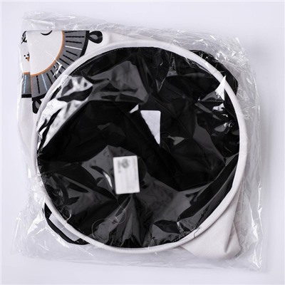 Корзина для белья Доляна «Лёва», 35×40 см, белая