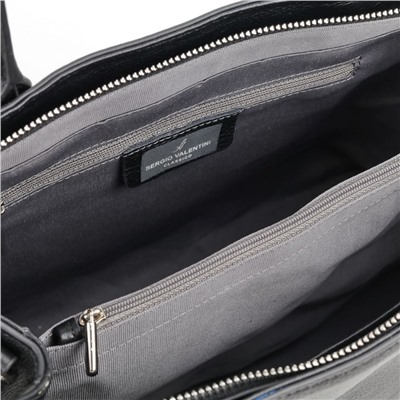 Женская кожаная сумка Sergio Valentini SV-SZ716 Блек