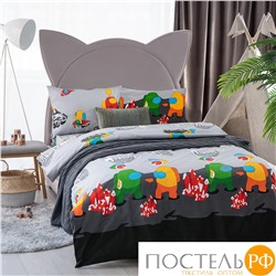 DOME КПБ АНЕСА сер 145х215-1/160х215-1/50х70-2, 4пр., хл