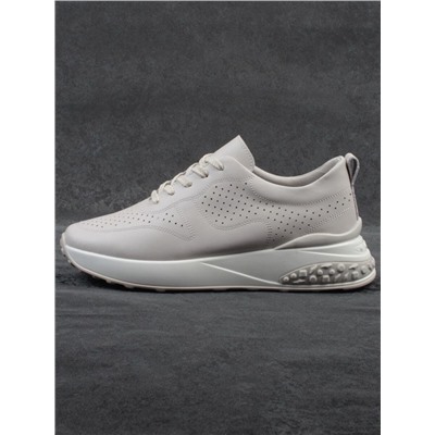 03-23F-2 BEIGE Кроссовки женские (натуральная кожа)
