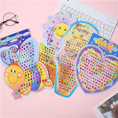 Детские сережки-наклейки большой набор (70-104 пары)