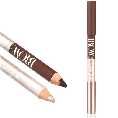 Триумф tf Карандаш двухсторонний для бровей Brow pro sculptor 03 брюнет 10039