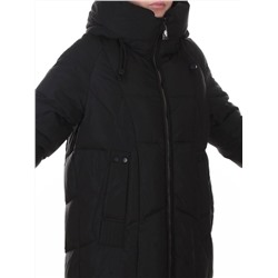 8855 BLACK Пальто зимнее женское (200 гр. холлофайбер)