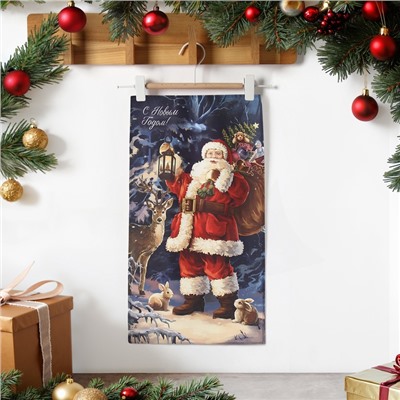 Полотенце кухонное новогоднее «Этель. Рождественская история», 40×70 см, 100% хлопок, саржа 190 г/м²