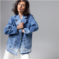 Жакет из джинсы с вышивкой, Игра по правилам шика