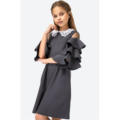 Школьное платье с добавлением вискозы для девочки Happyfox