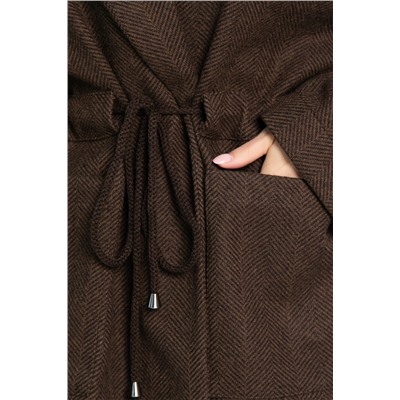 Пальто-пиджак (шоколад) Б15088-7М