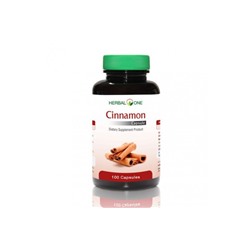 Натуральные капсулы с корицей для здоровья от Herbal One Cinnamon 100 Capsules