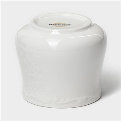 Сахарница Magistro Kingdom, 250 мл, фарфор, белая