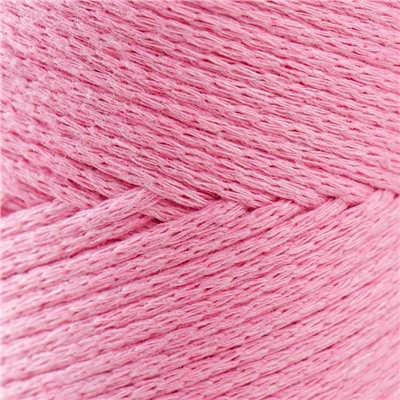Пряжа "Macrame Cotton" 20% полиэстер, 80% хлопок 225м/250гр (779 ярк.розовый)