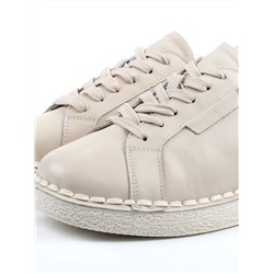 03-XKL22-033 BEIGE Полуботинки женские (натуральная кожа)