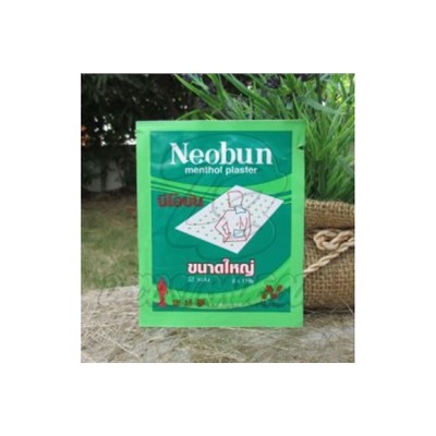 Ментоловый пластырь для облегчения мышечных и суставных болей Neobun, Menthol Plaster Pain Relief Muscle Ache, 2 шт 8x11 см