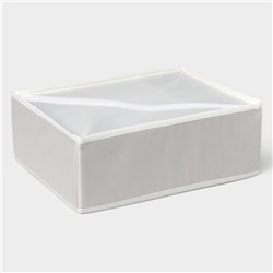 Органайзер для хранения белья LaDо́m, 12 ячеек, 32×24×12 см, серый