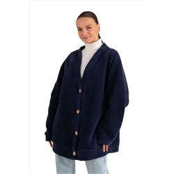 Кардиган ДЛИННЫЙ ТЕДДИ цвет Индиго