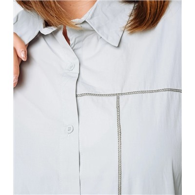 Рубашка #КТ2225 (3), серо-голубой