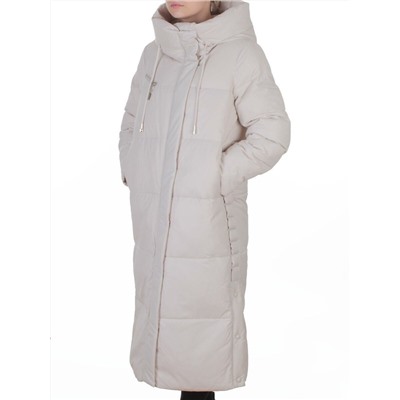 8310 LT. BEIGE Пальто зимнее женское (200 гр. холлофайбер)