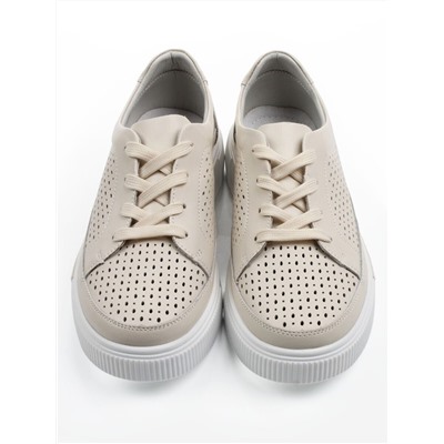 03-C322-2A BEIGE Полуботинки летние женские (натуральная кожа)