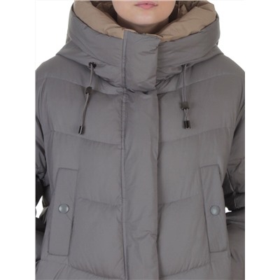 8867 GRAY Пальто зимнее женское (200 гр. холлофайбер)