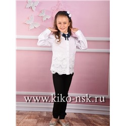 701289 Блуза с длинным рукавом и брошью ModaLora