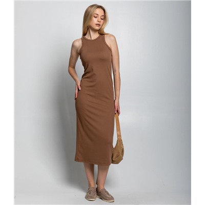 Платье #ОКТ095005, коричневый