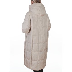 8891 LT. BEIGE Пальто зимнее женское (200 гр. холлофайбер)