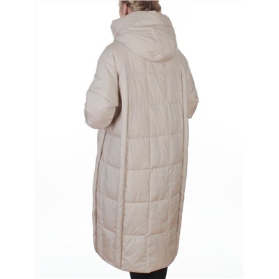 8891 LT. BEIGE Пальто зимнее женское (200 гр. холлофайбер)