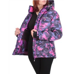 W1607-1 VIOLET PRINT Куртка горнолыжная женская ERUITOR (100 гр. холлофайбера)