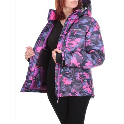 W1607-1 VIOLET PRINT Куртка горнолыжная женская ERUITOR (100 гр. холлофайбера)