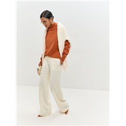 Джемпер водолазка HANNA, Терракот