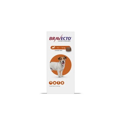 Бравекто от блох и клещей для собак крупных пород ( весом 4.5-10 кг) от Bravecto Chews for Dogs (4.5-10 kg)