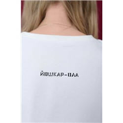 Футболка оверсайз унисекс " Эрвий" белый