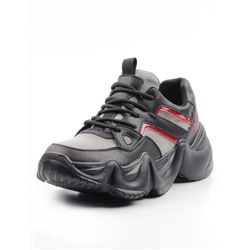 05-DHJ03-1 BLACK Кроссовки женские (нат.кожа, нат.замша, текстиль)