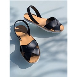 Босоножки от испанского производителья Ab.Zapatos Cruz-Yute marino АКЦИЯ