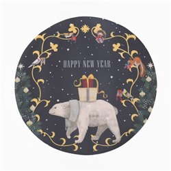 Набор сервировочных салфеток на стол "Happy and year" 30х30см-4шт., 100% п/э, оксфорд 420 г/м2