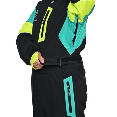 Комбинезон T-9080 Черно-зеленый