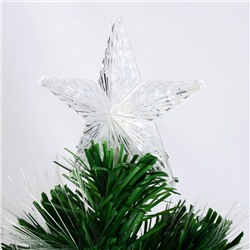 Ёлка светодиодная «Свечение» 120 см, диаметр нижнего яруса 65 см, 125 ПВХ веток, свечение RGB