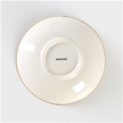 Салатник Magistro «Церера», 400 мл, d=16.2 см, фарфор, оранжевый