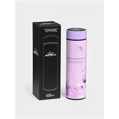 Термос «Цветочки», 450 мл, с ситечком