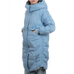 3064 BLUE Пуховик зимний женский (80% пух, 20% перо)