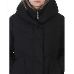 8836 BLACK Пальто зимнее женское (150 гр. холлофайбер)