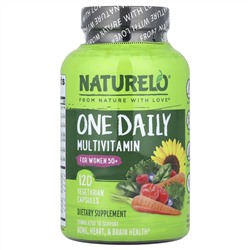 NATURELO, Мультивитамины для женщин старше 50 лет, 120 вегетарианских капсул