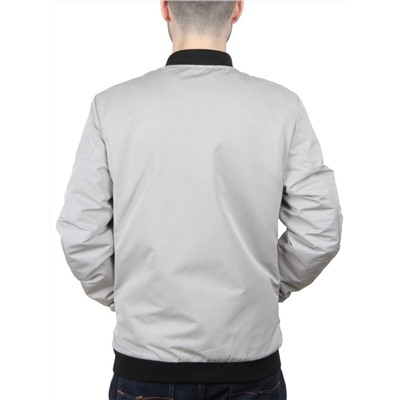 EM25056-2 LIGHT GRAY Куртка-бомбер мужская демисезонная (100 гр. синтепон)