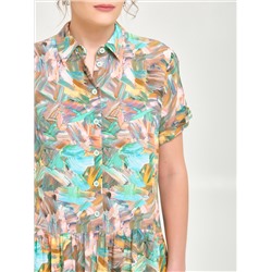 Платье из вискозы с принтом