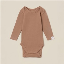 Набор боди 2 шт. SL HOME, рост 86-92 см, бежевый, кофейный