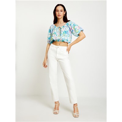 Блузка жен. Freesia_blouse синий принт CONCEPT CLUB