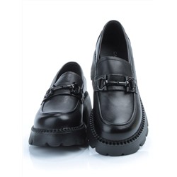 03-5936 BLACK Лоферы женские (натуральная кожа)