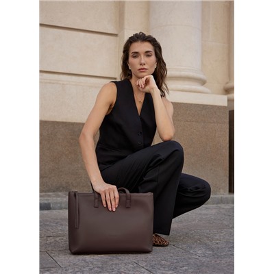 Женская кожаная сумка Richet 3202LN 879 Коричневый